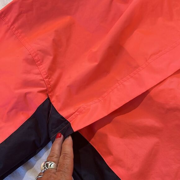 Rain Jacket Windbreaker Annapolis Lined Mesh Sailing Unisex Orange and Navy XL - Picture 10 of 14